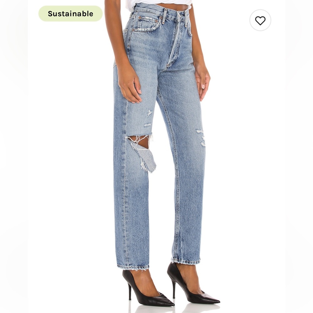 Agolde 90’s pinch waist blue jeans